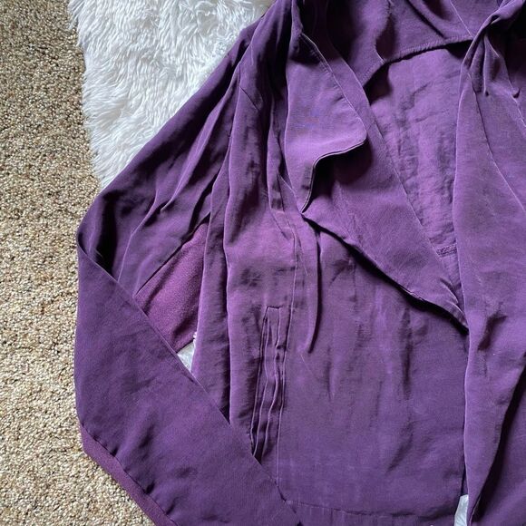 Torrid Open Drape Front Purple Cardigan Jacket Women’s Plus Size 1X - Picture 3 of 13